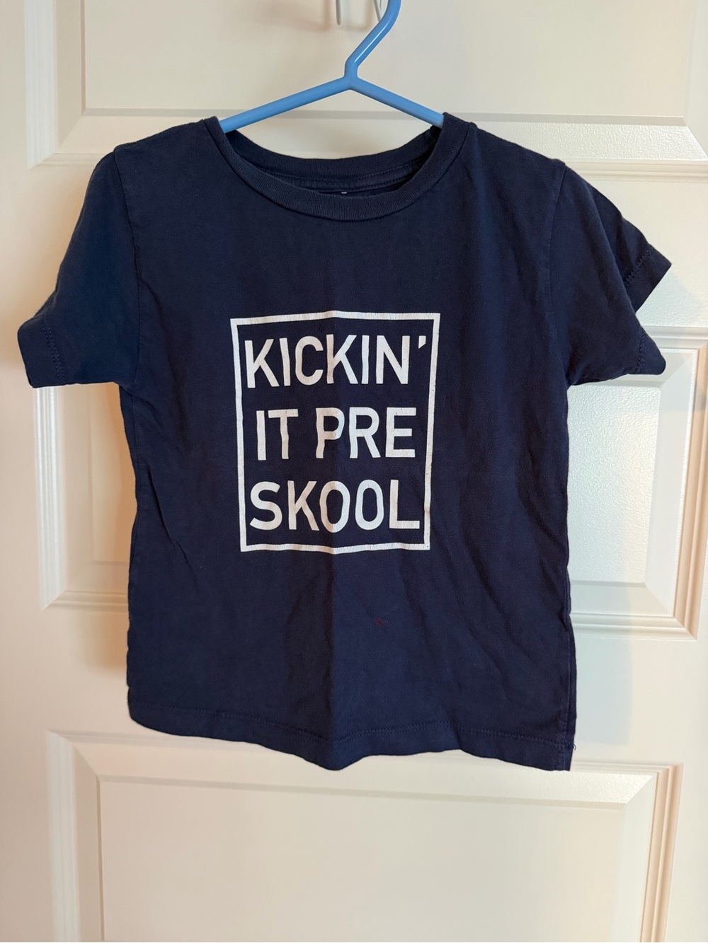 4T “Kickin' It Pre Skool” Navy Kids T‑Shirt